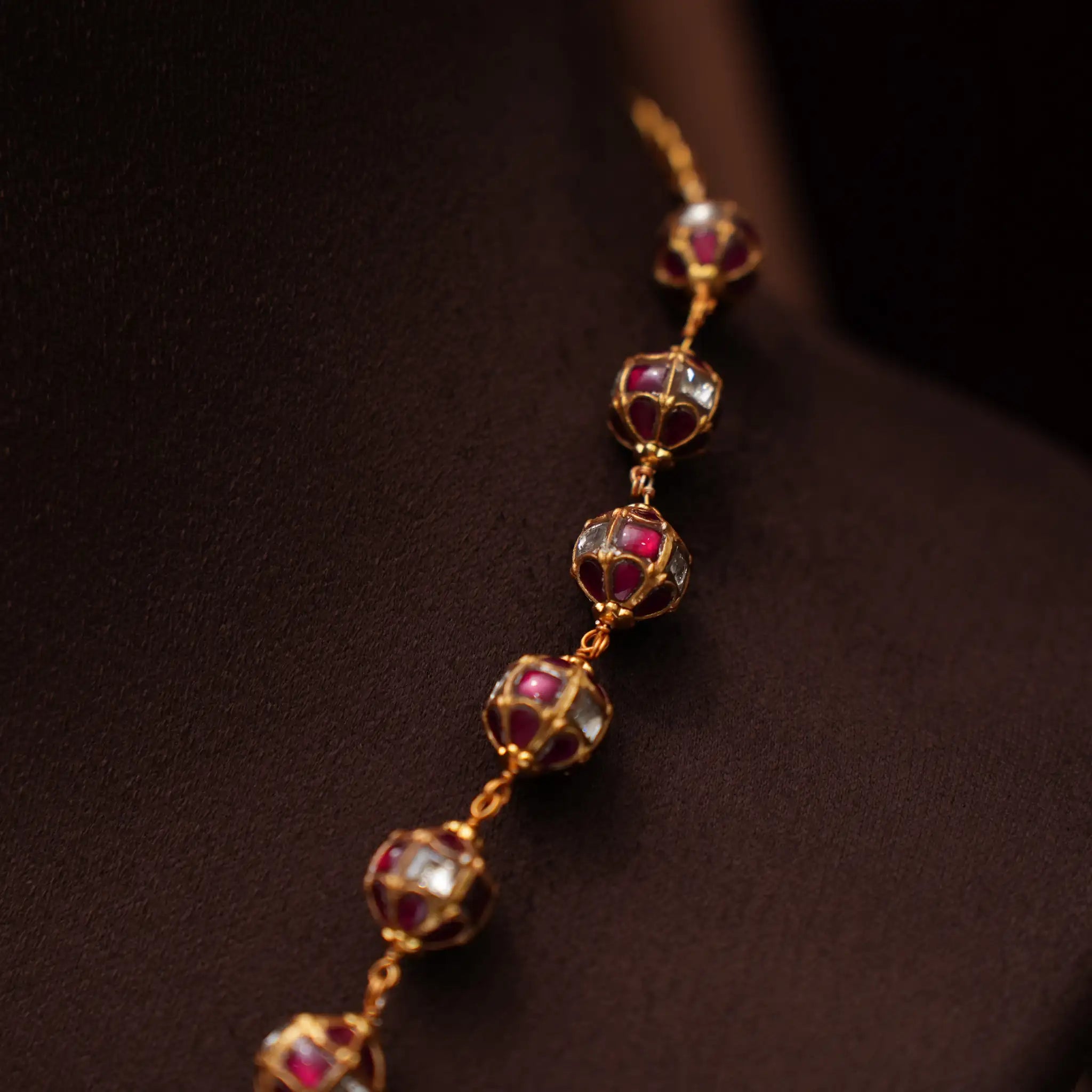 Veida Silver Beaded Necklace - Mia