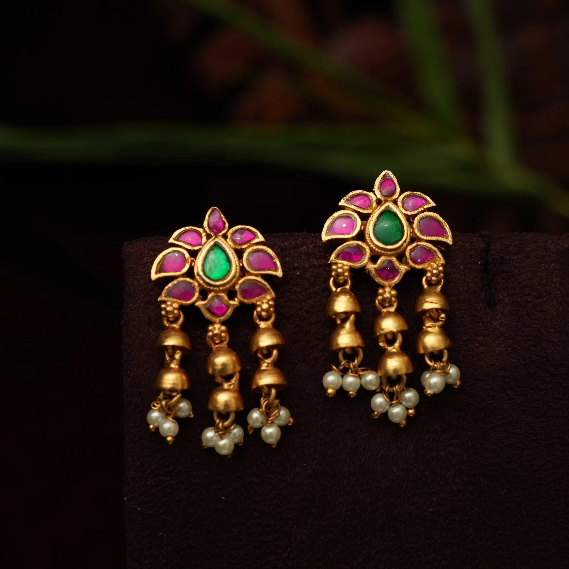 Vennila Antique Earring - Pink