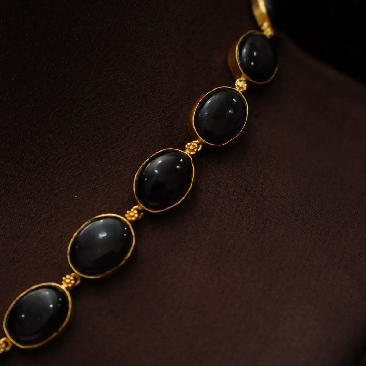 Veyda Polki Necklace - Purple