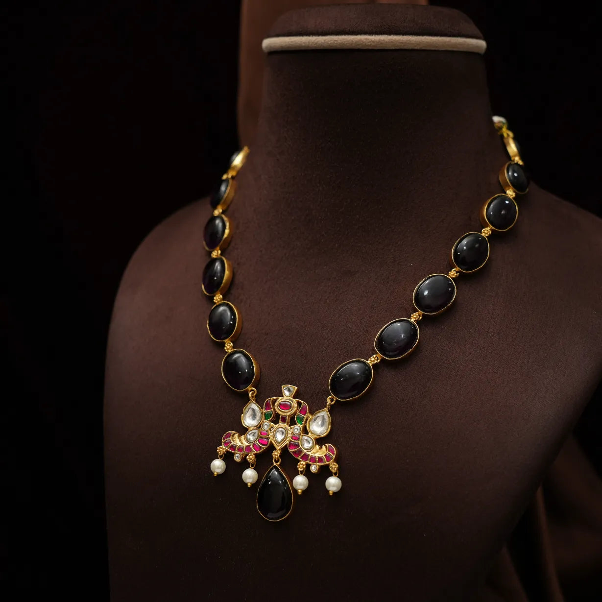 Veyda Polki Necklace - Purple