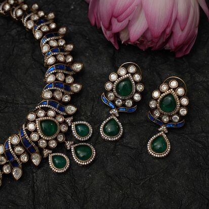 Mishti Victorian Polki Necklace