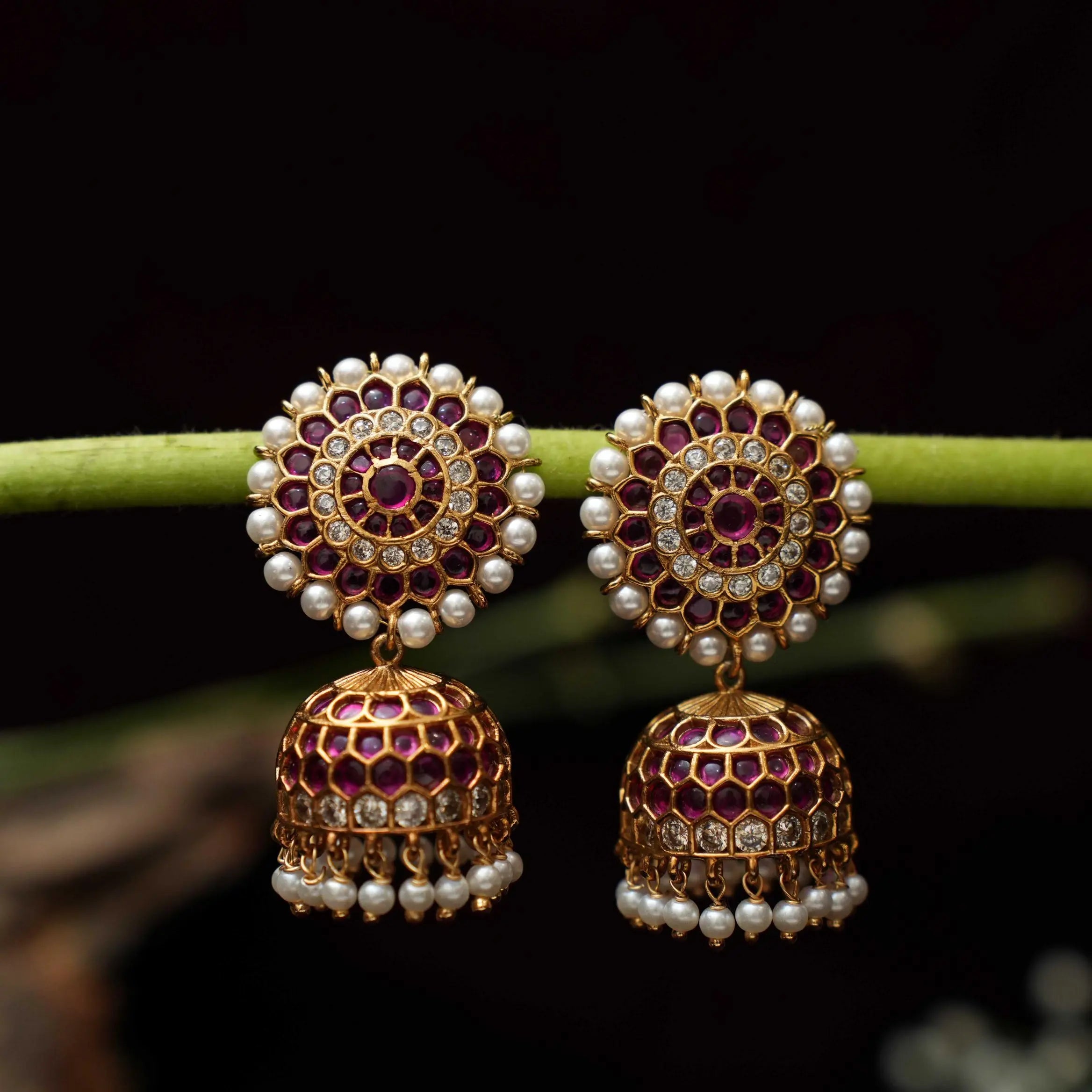 Vienna Antique Jhumka Earrings