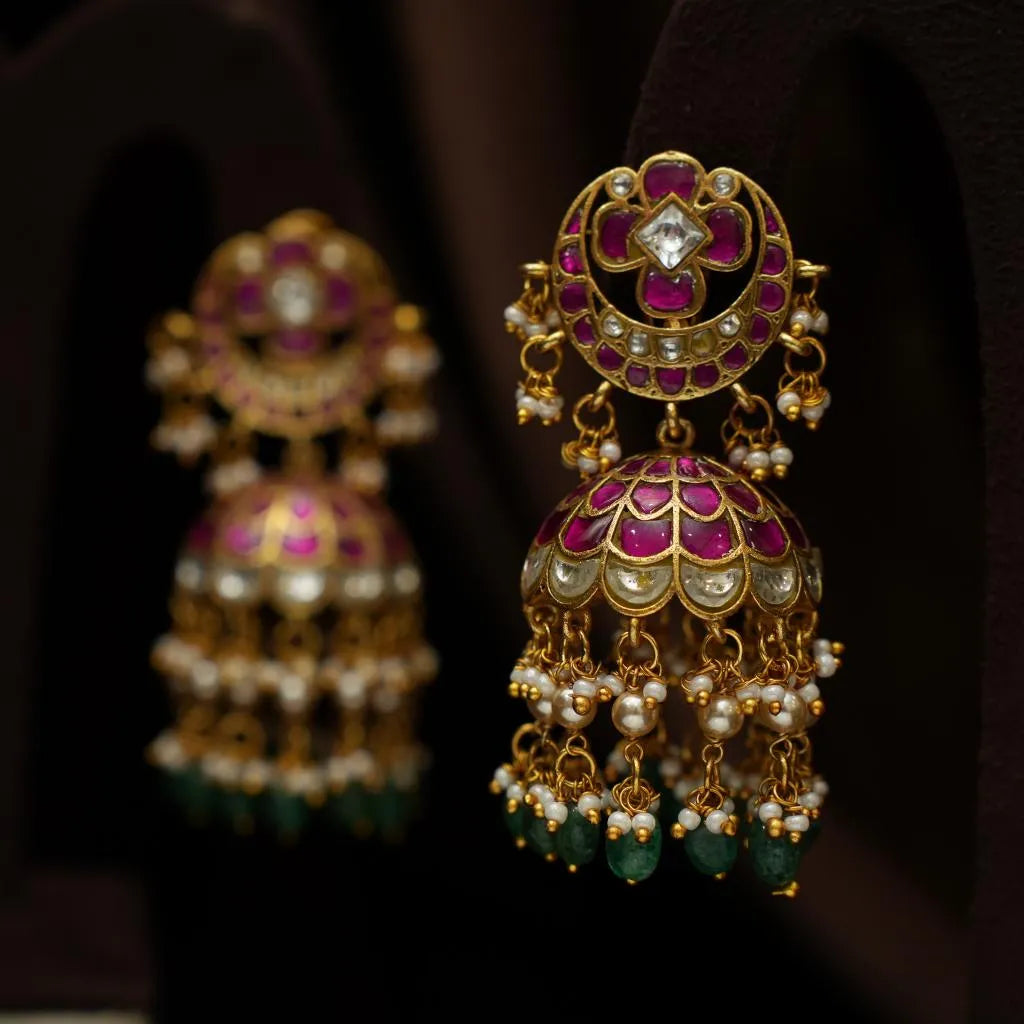 Vienna Polki Jhumka Earrings