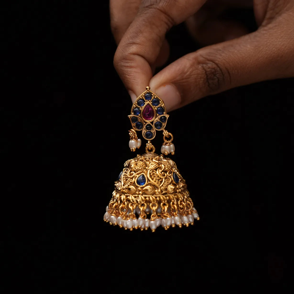 Vihara Antique Jhumka Earrings