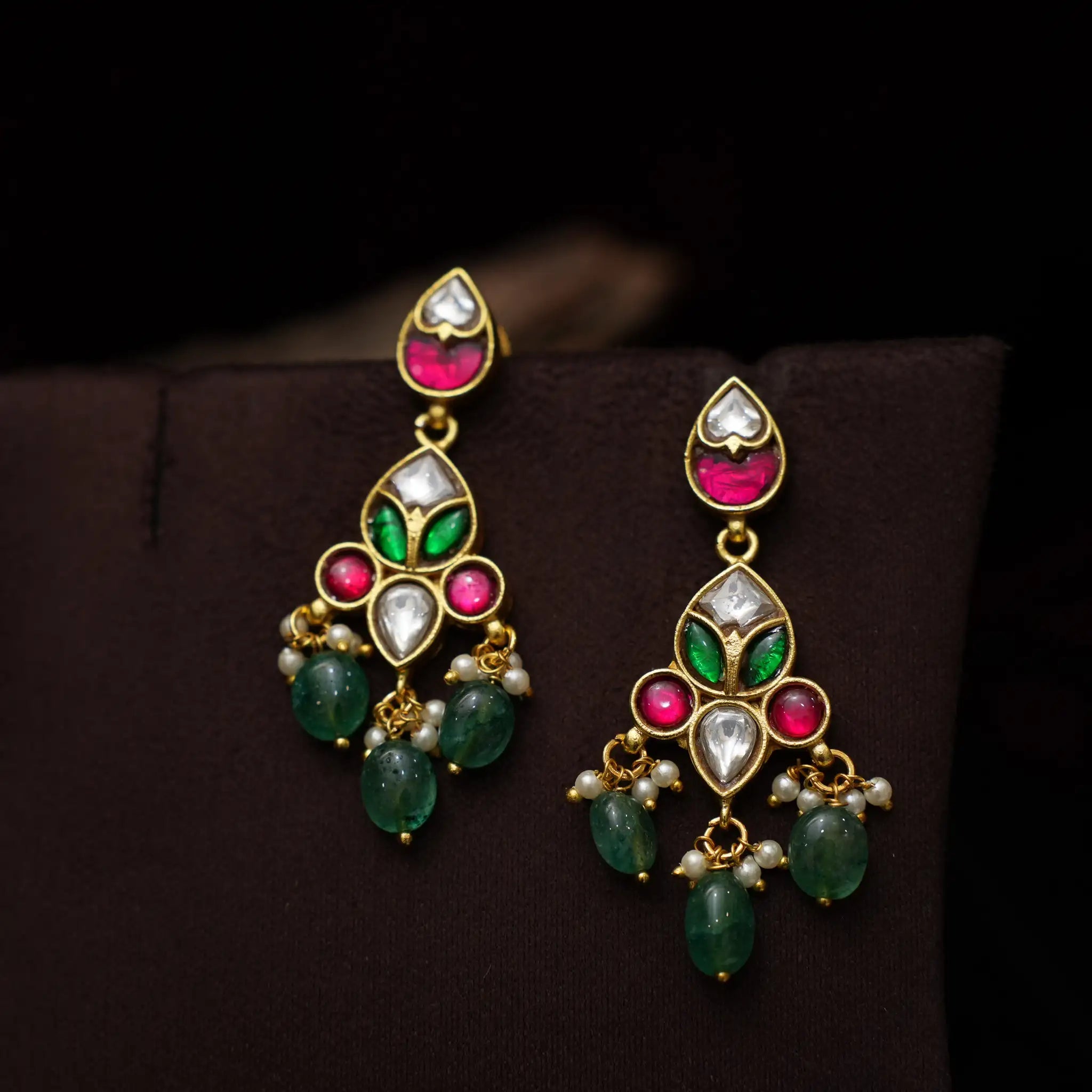 Vijaya Polki Designer Earrings