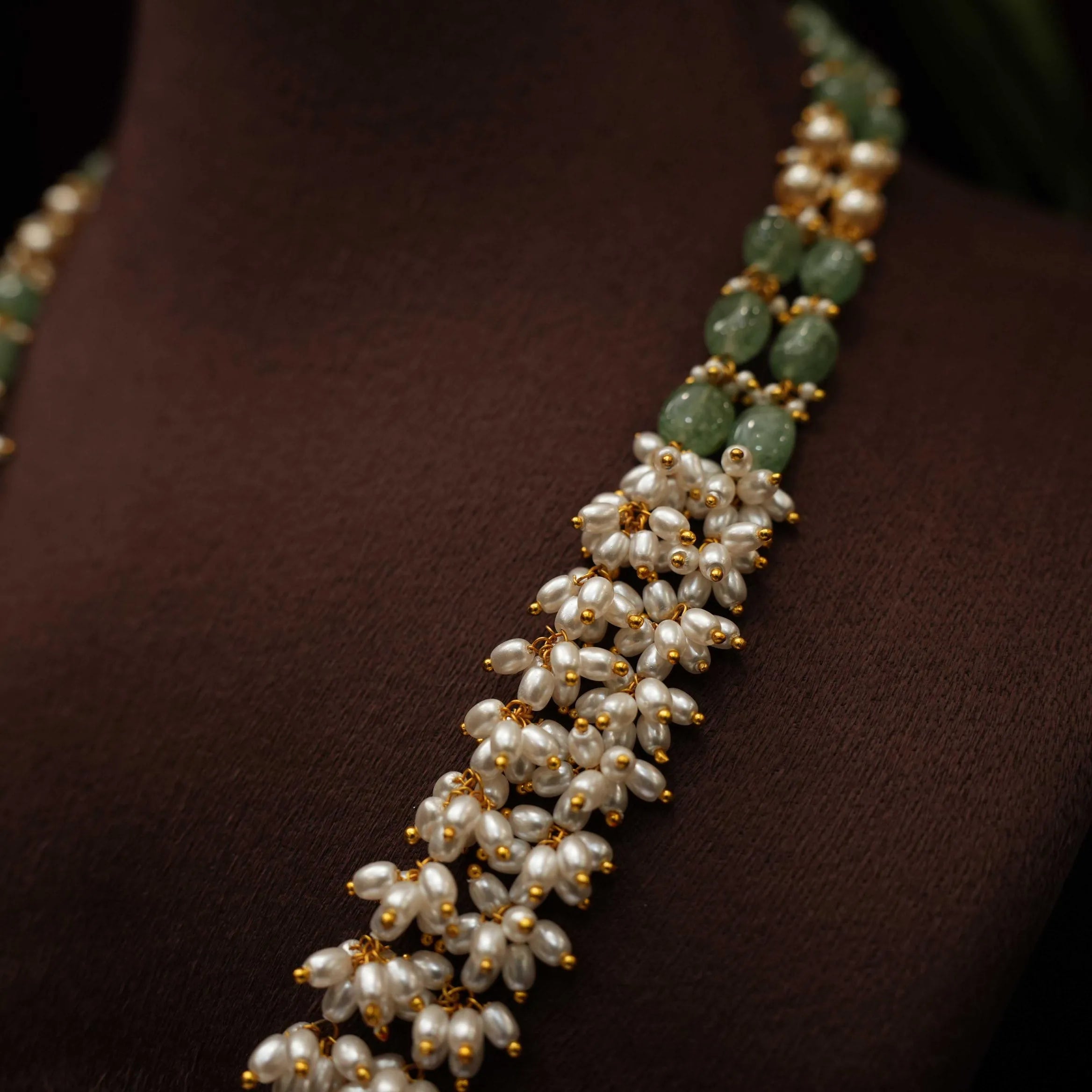 Vinay Beaded Victorian Necklace - Rimli Boutique