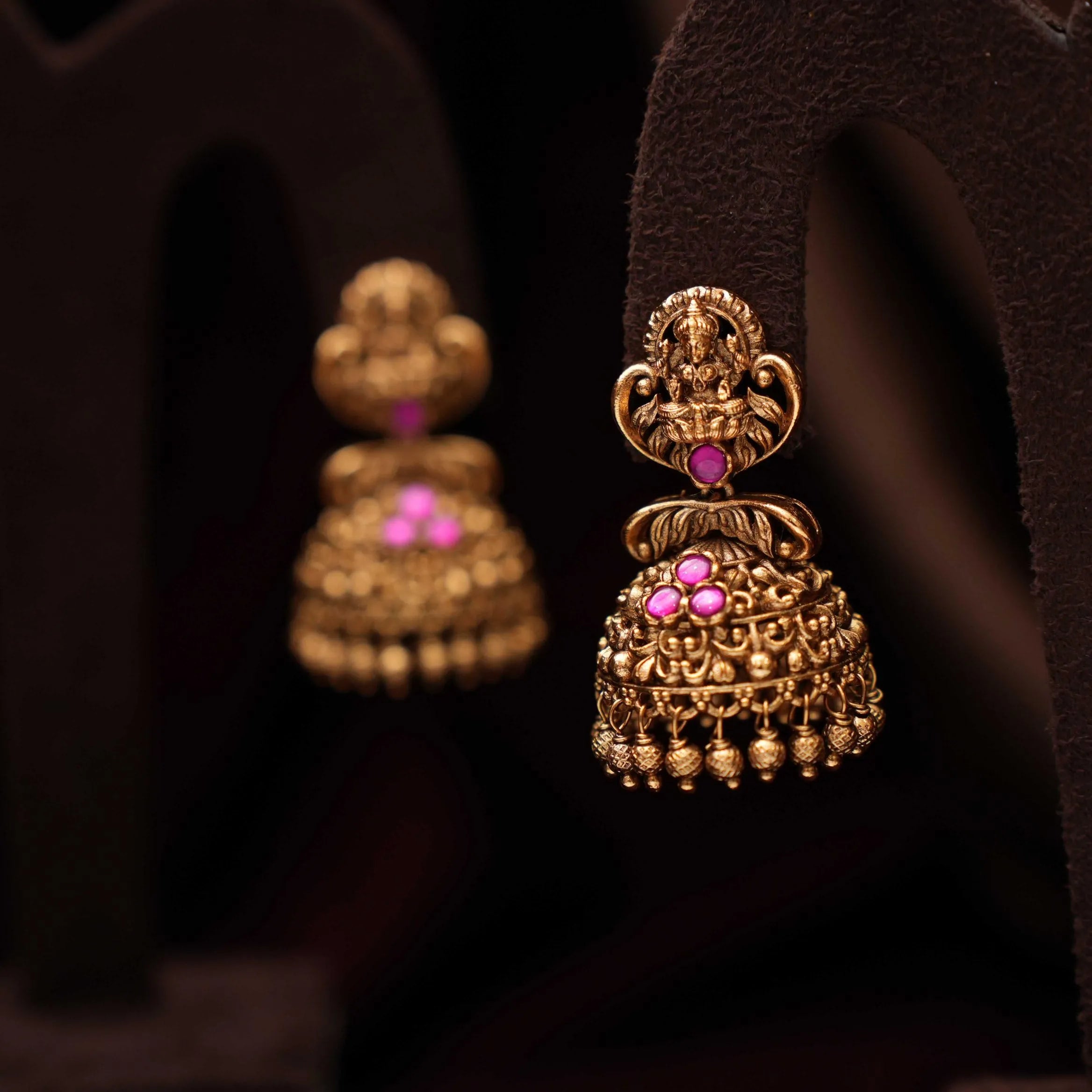 Vrajit Antique Jhumka Earrings