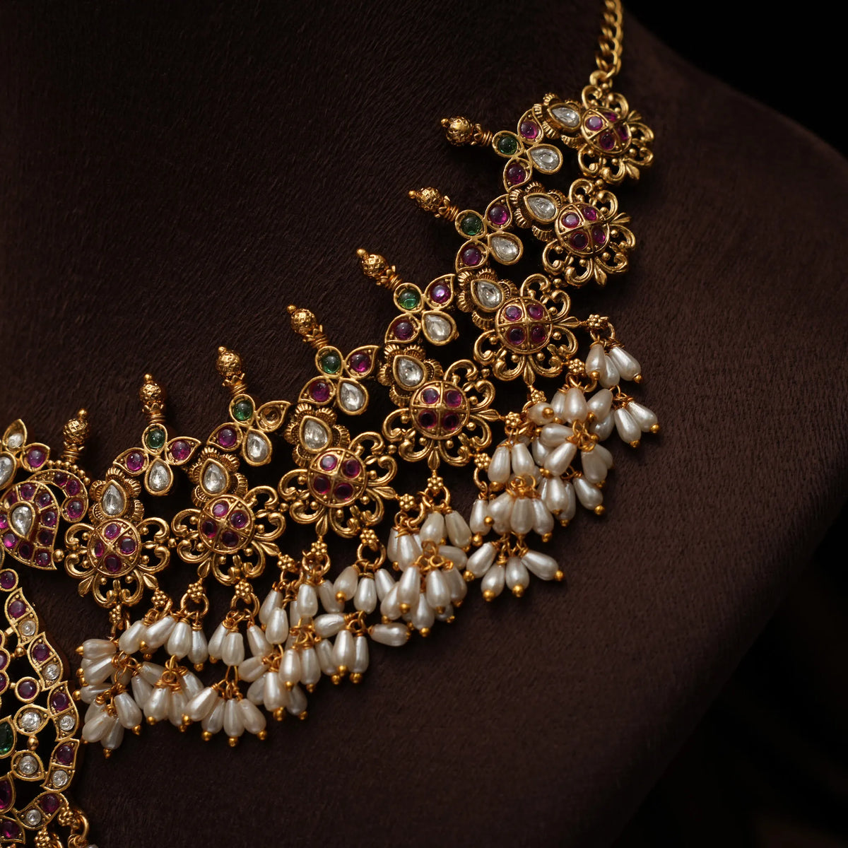 Vrishtik Guttupusulu Necklace - Short