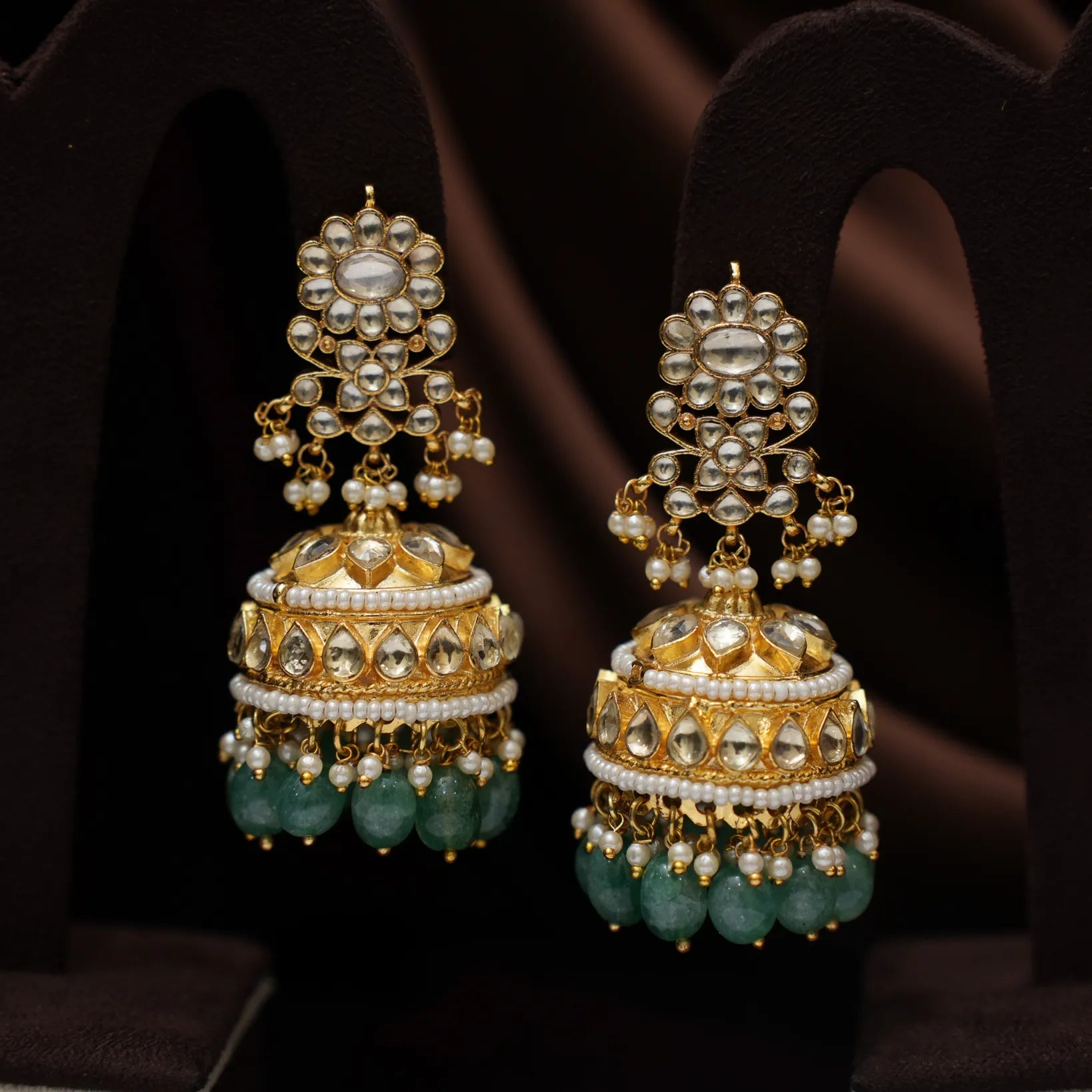 Yamuna Polki Jhumka Earrings