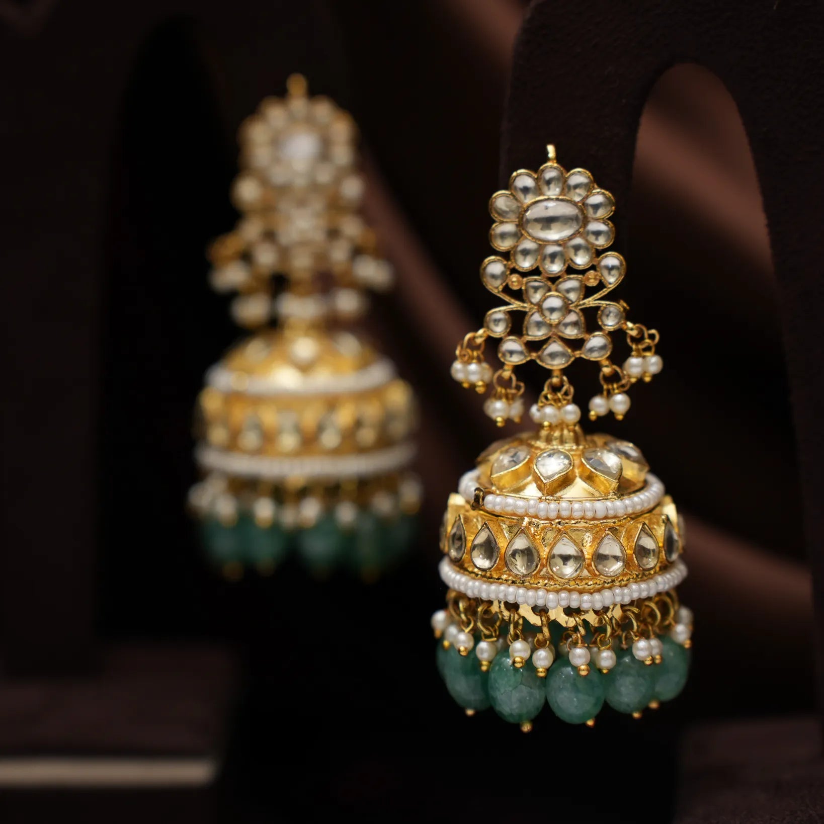 Yamuna Polki Jhumka Earrings