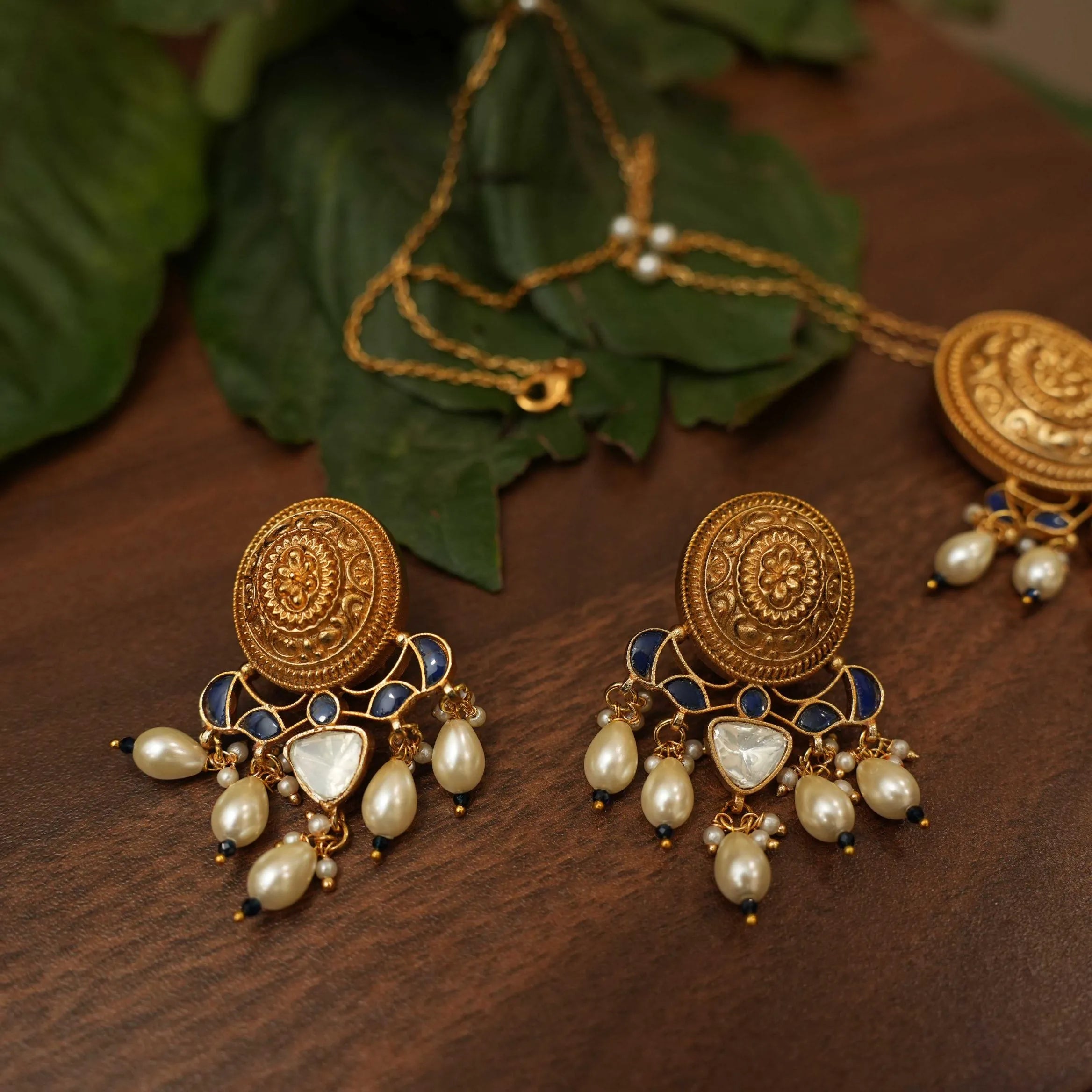 Yana Designer Polki Earrings