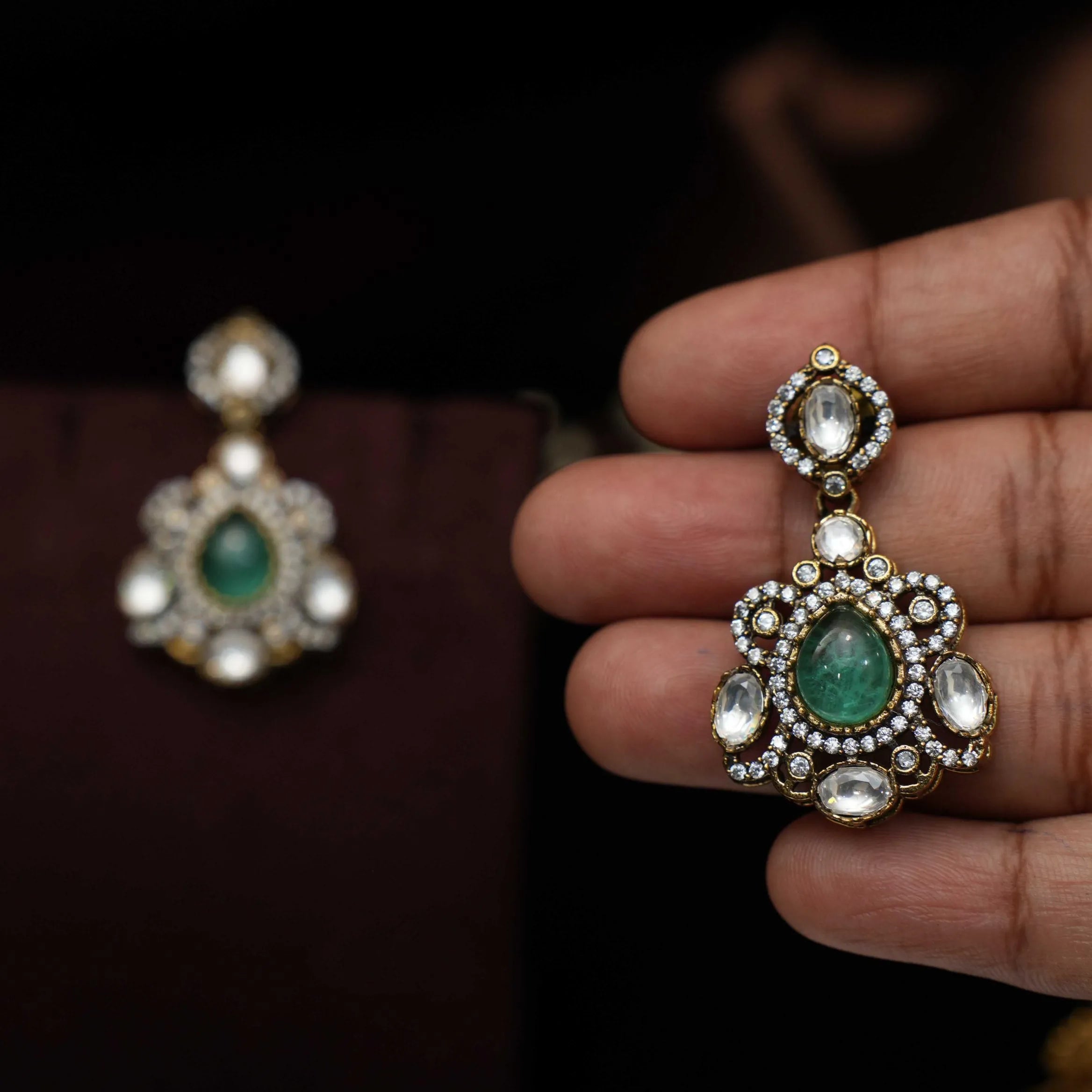 Yashvi Victorian Polki Earrings