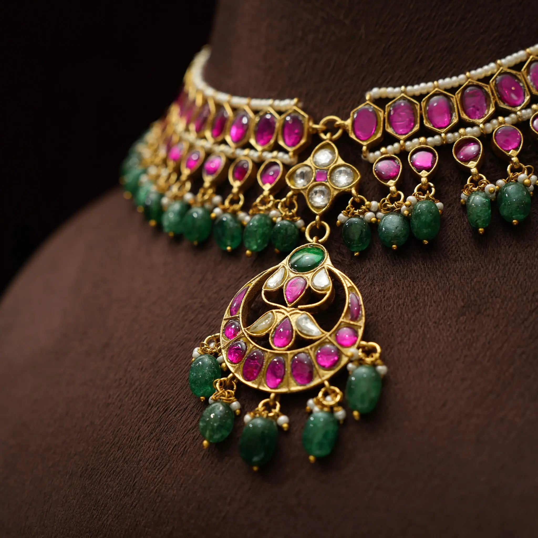 Yogini Polki Choker - Malini