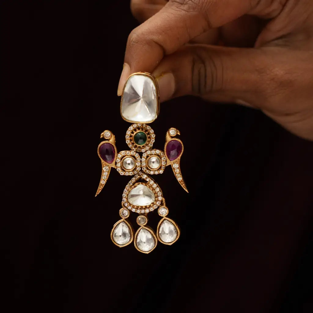 Yomaira Polki Designer Earrings