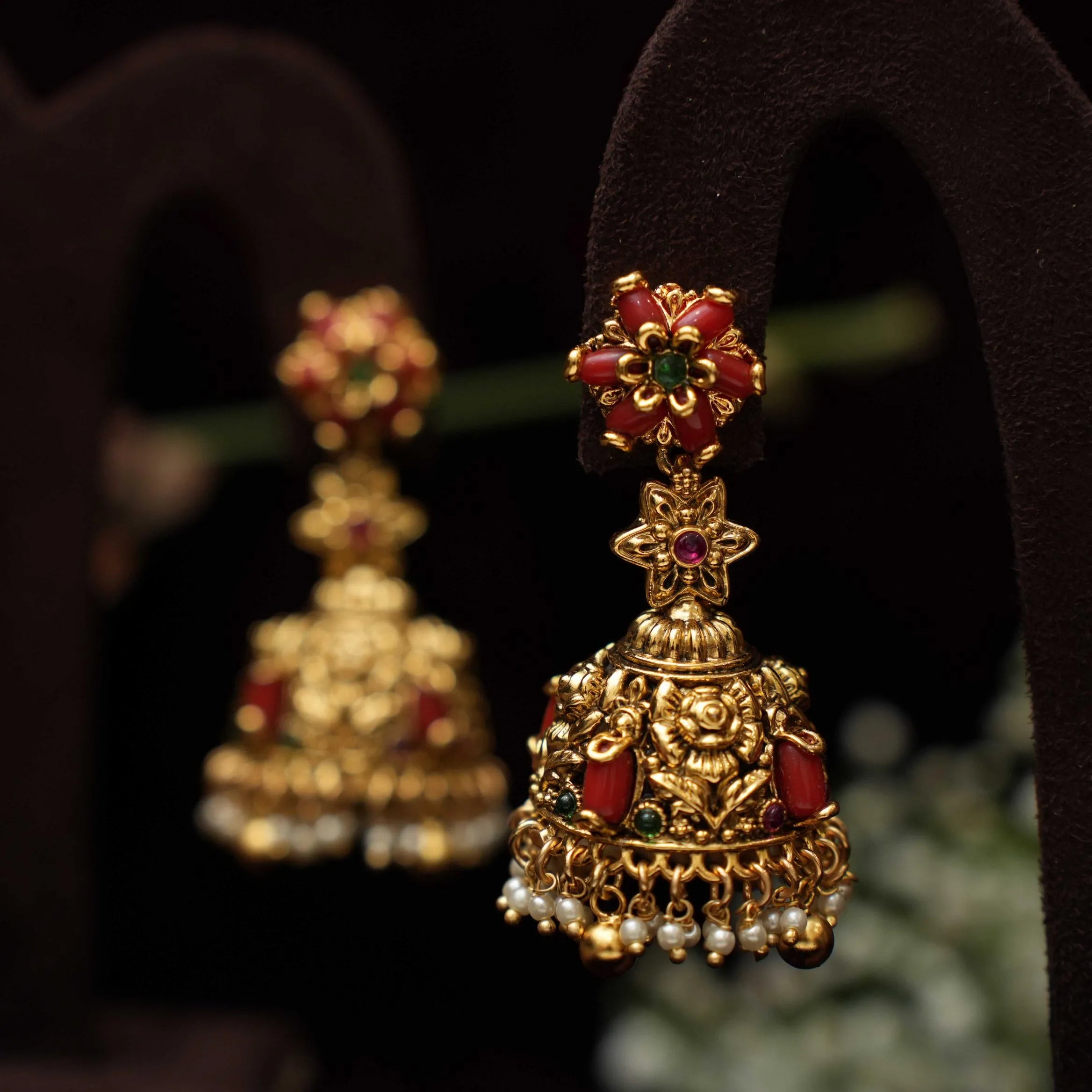 Zahra Antique Jhumka Earirngs