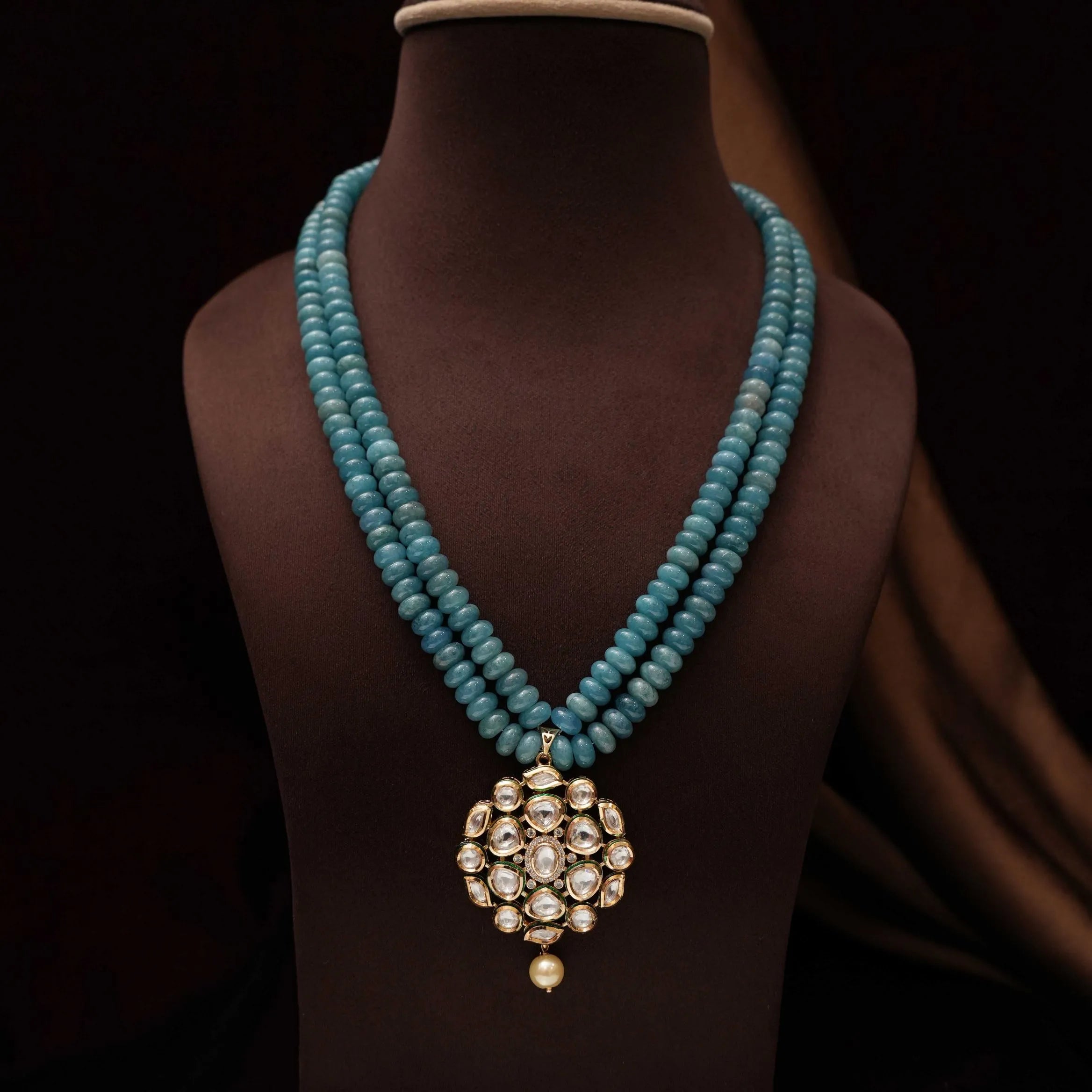 Zaina Beaded Kundan Necklace