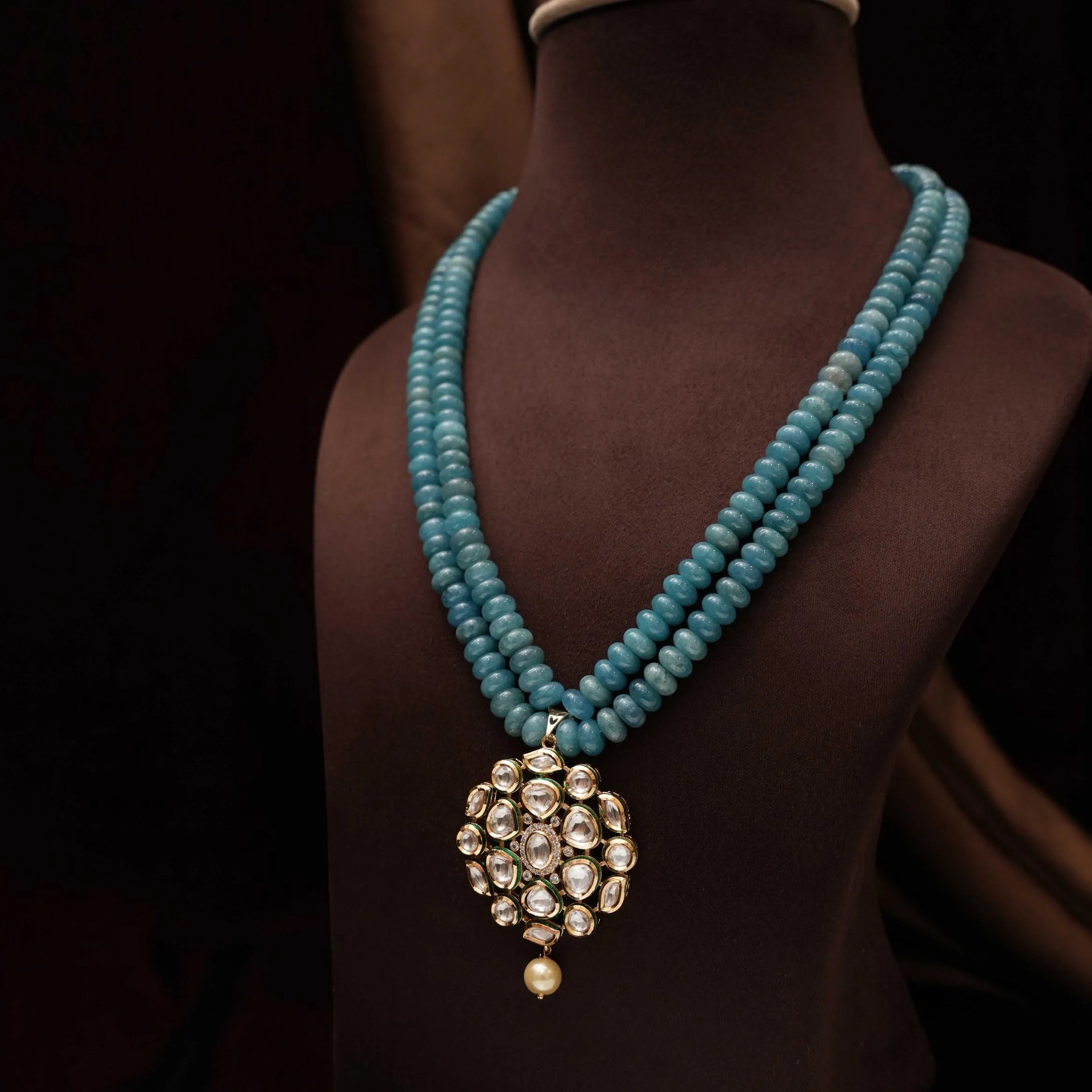 Zaina Beaded Kundan Necklace