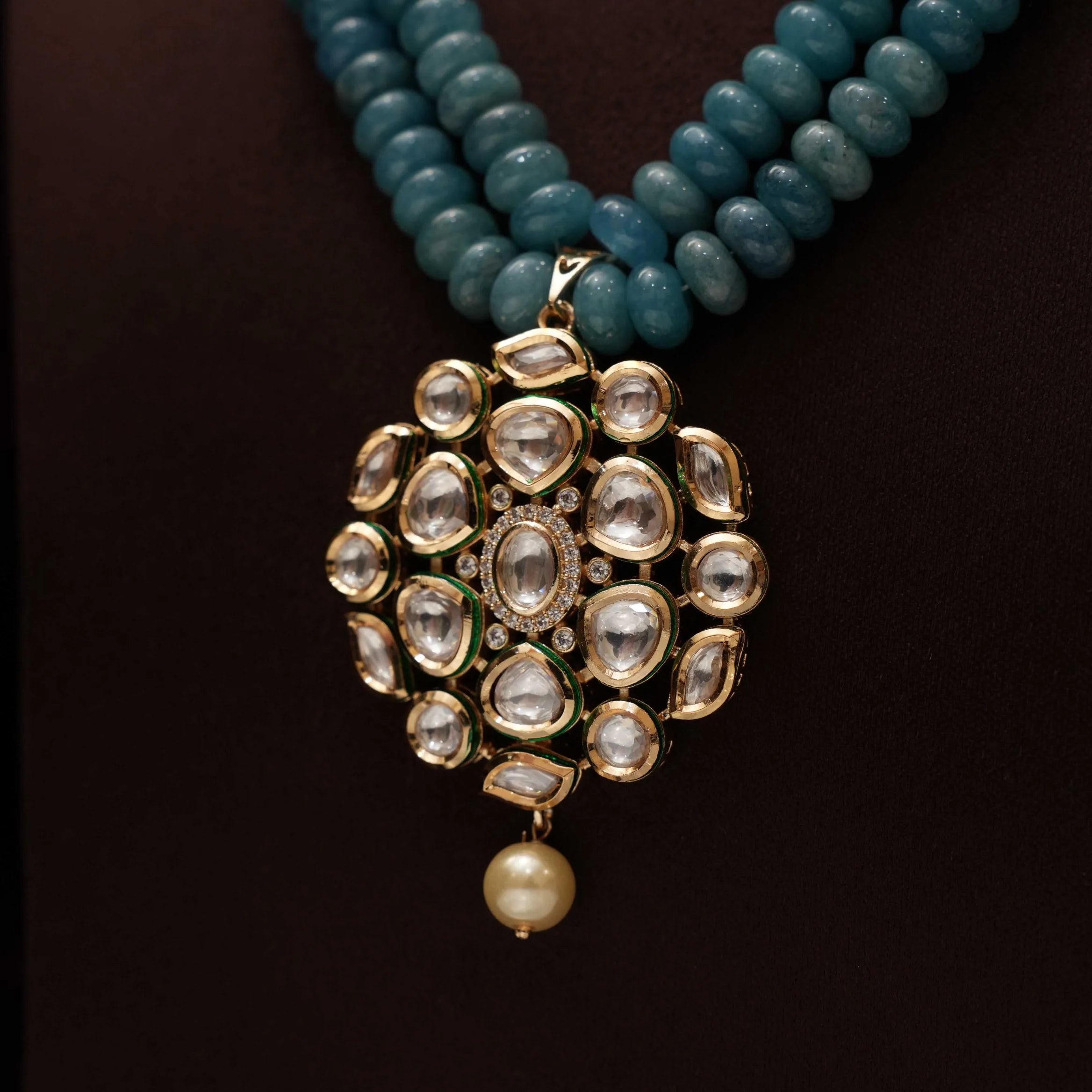 Zaina Beaded Kundan Necklace