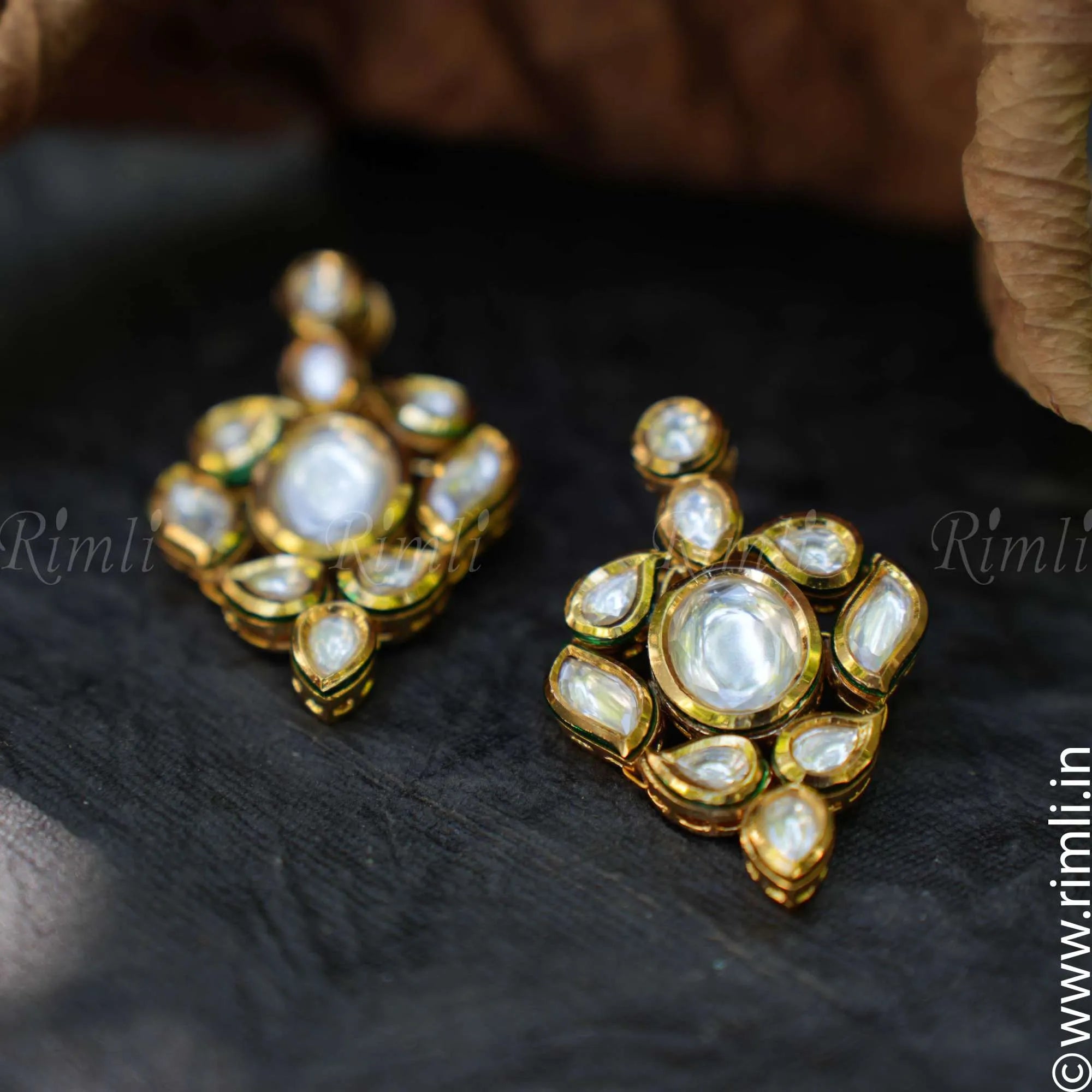 Ethnic Kundan Earrings - Thilak
