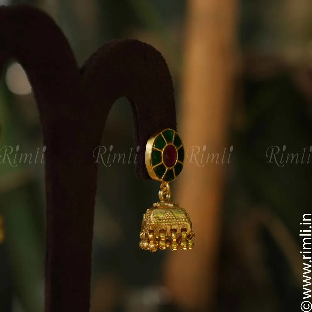 Dhanvika Silver Jhumka - Rimli Boutique