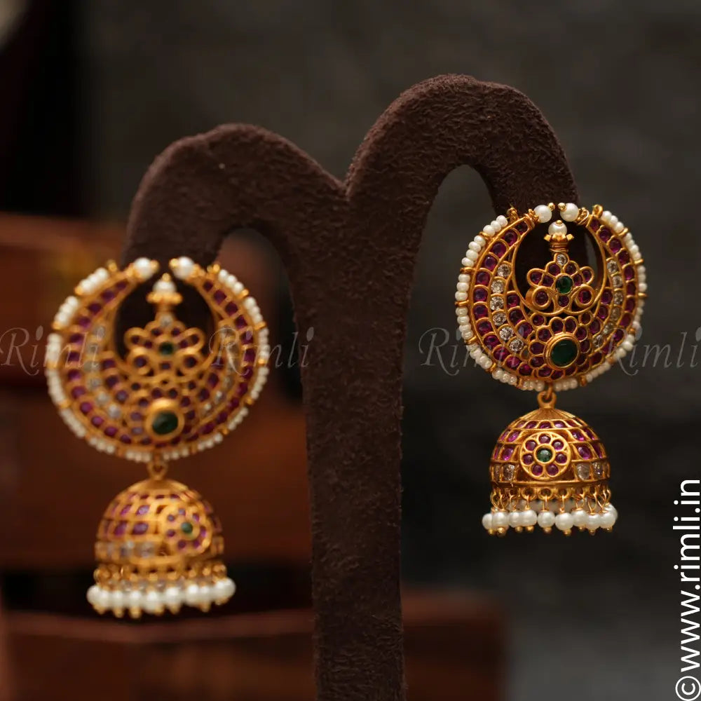 Varnika Antique Jhumka Earrings